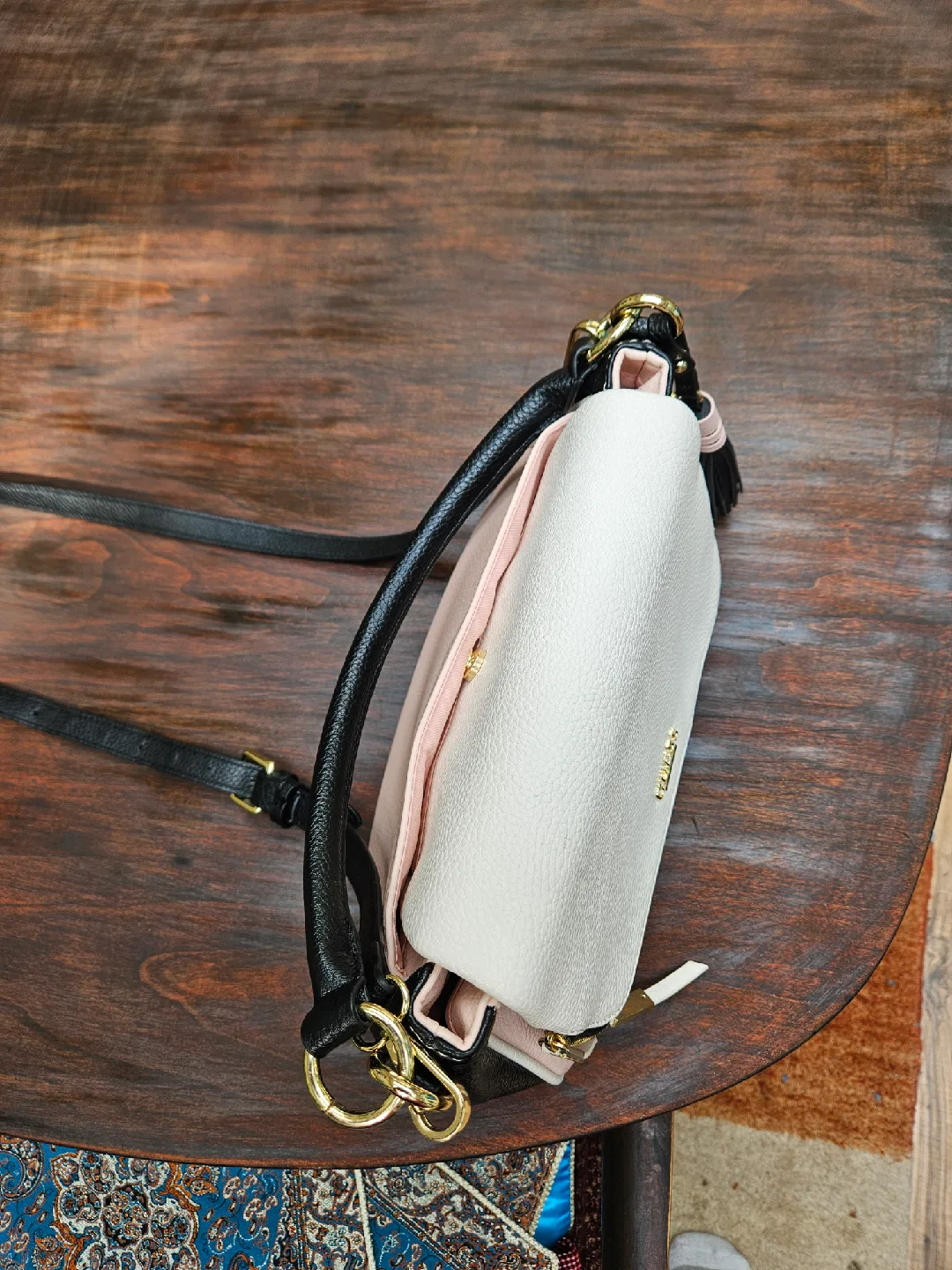 Guess Handbag - White, Pink & Black image indicator(3)