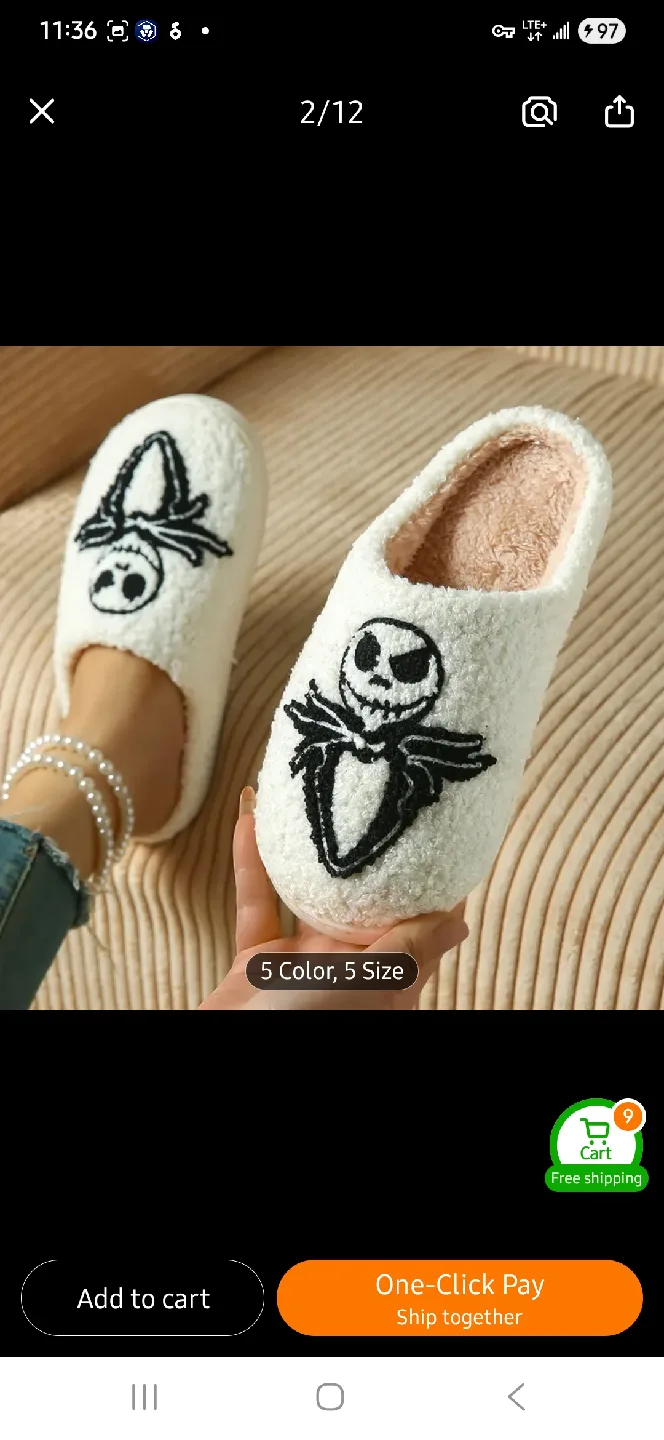 NEW Nightmare Before Christmas Slippers 💀 image indicator(2)