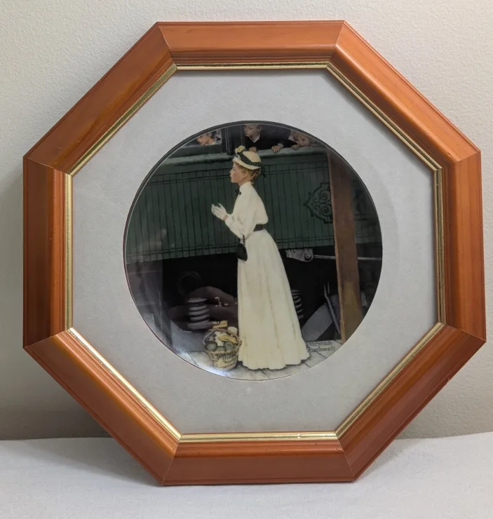 7 Norman Rockwell AMERICAN DREAM Framed Collector Plates image indicator(2)