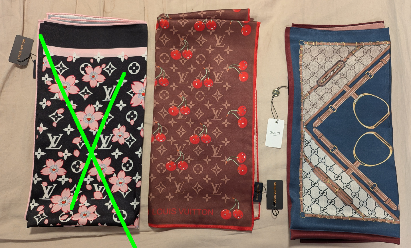 Louis Vuitton Murakami Cherry Silk Scarf - photo 3