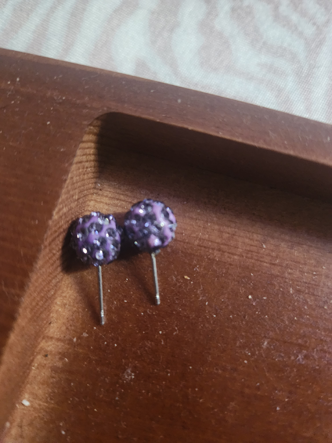 Purple Stud Earrings