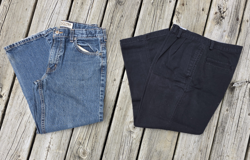 Boys Sz 12 HUSKY Arizona Jeans and Black Pants