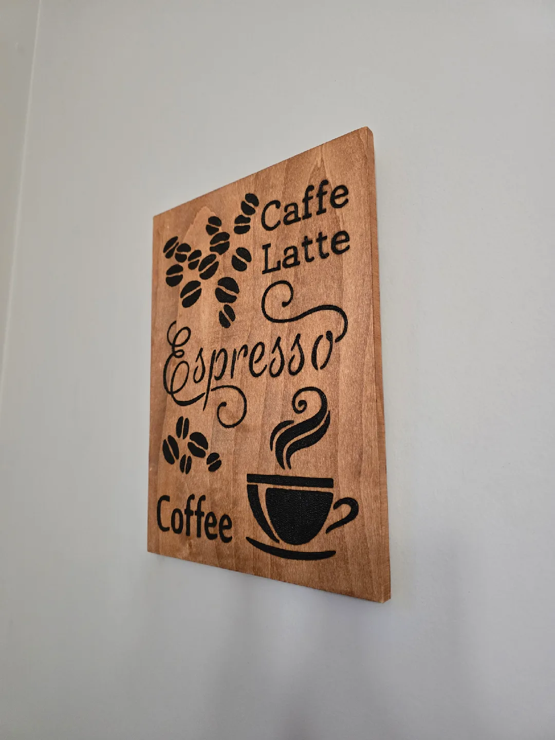 Espresso Coffee Wooden Wall Decor image indicator(2)