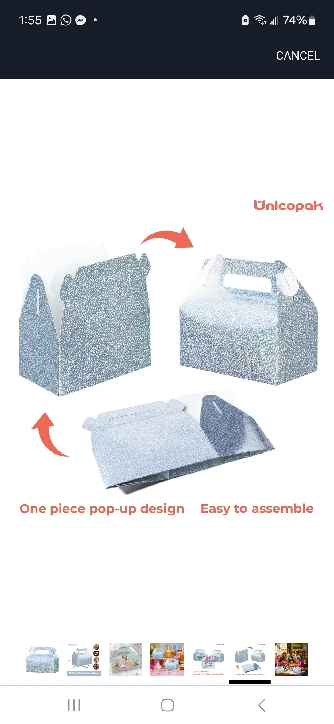 Unicopak Party Favor Boxes, 20 Pack image indicator(6)