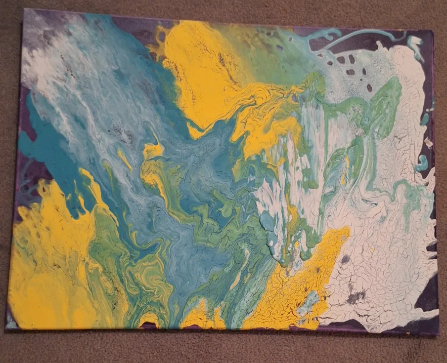 Contemporary Abstract Acrylic Painting thumbnail