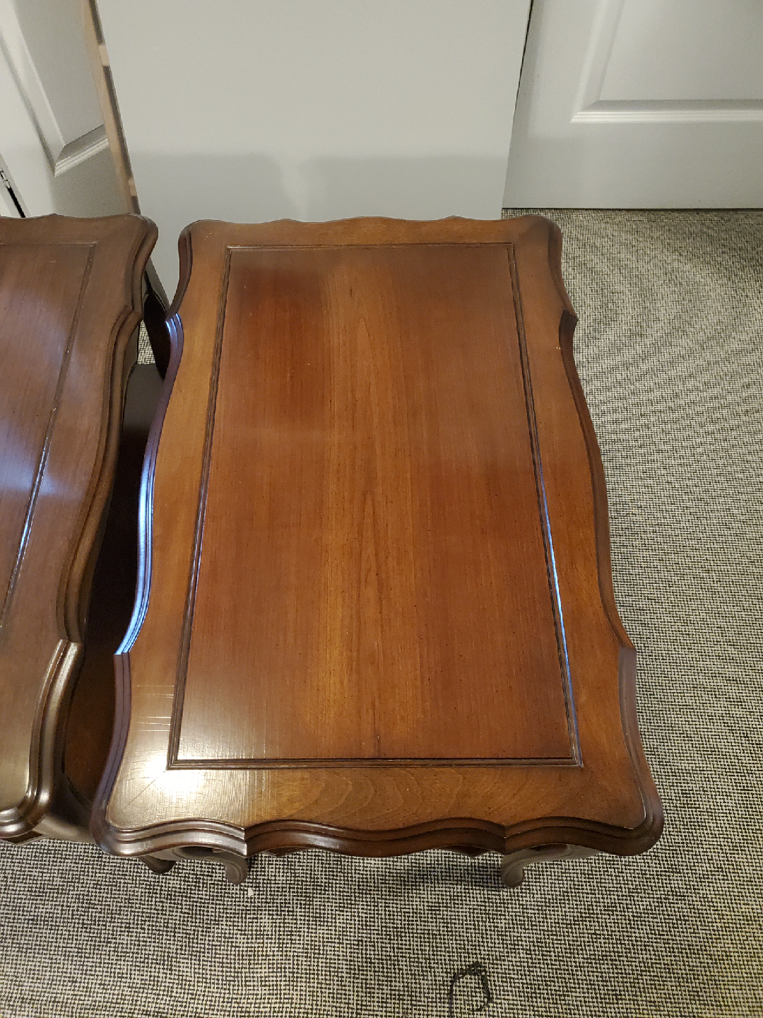 Pair of Wood End Tables - photo 2