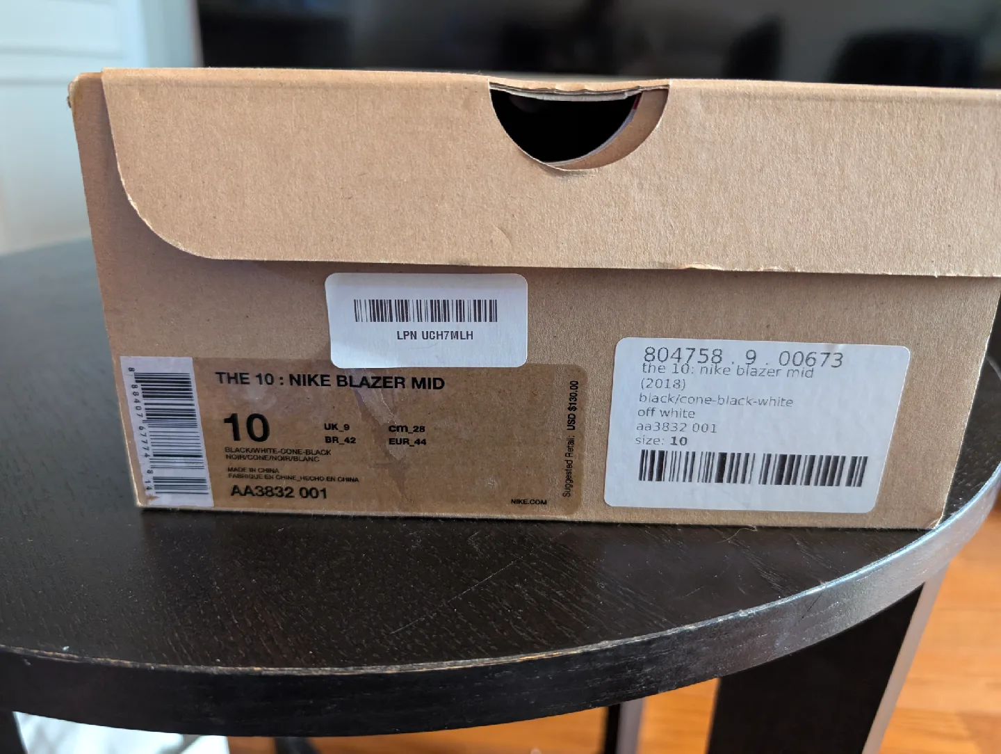 Nike x Off-White Blazer Mid Black US 10 image indicator(9)