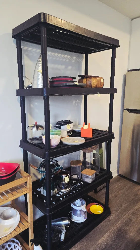 Black Plastic 5-Tier Shelf thumbnail