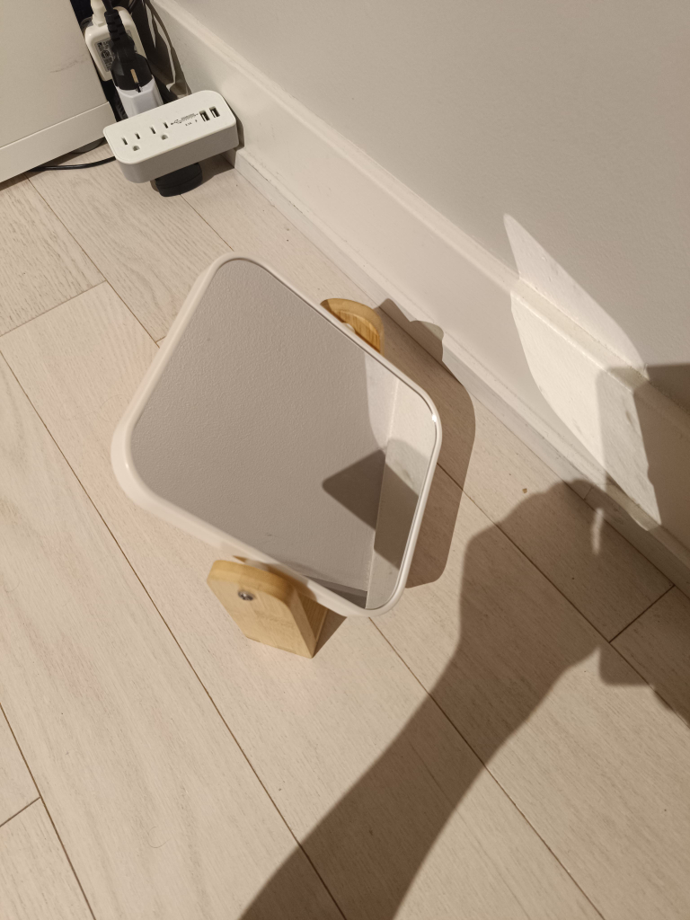 Small Mirror with Bamboo Frame