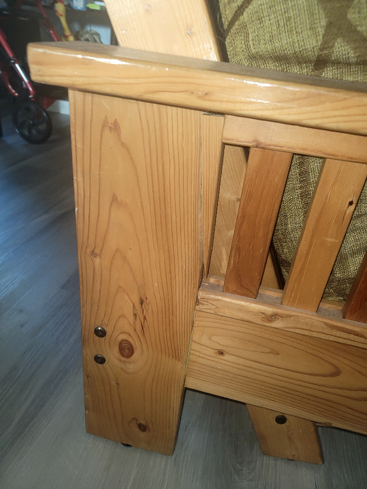 Pine Futon Frame with Mattress - photo 2