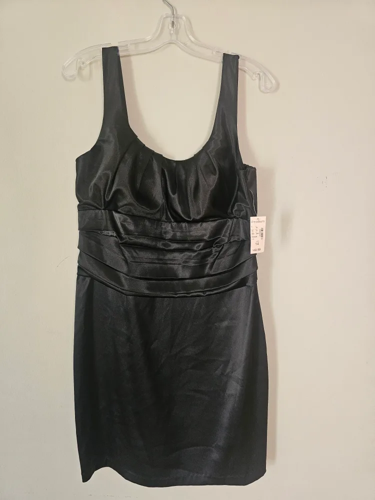 Dressbarn Black Dress - Size 14 thumbnail