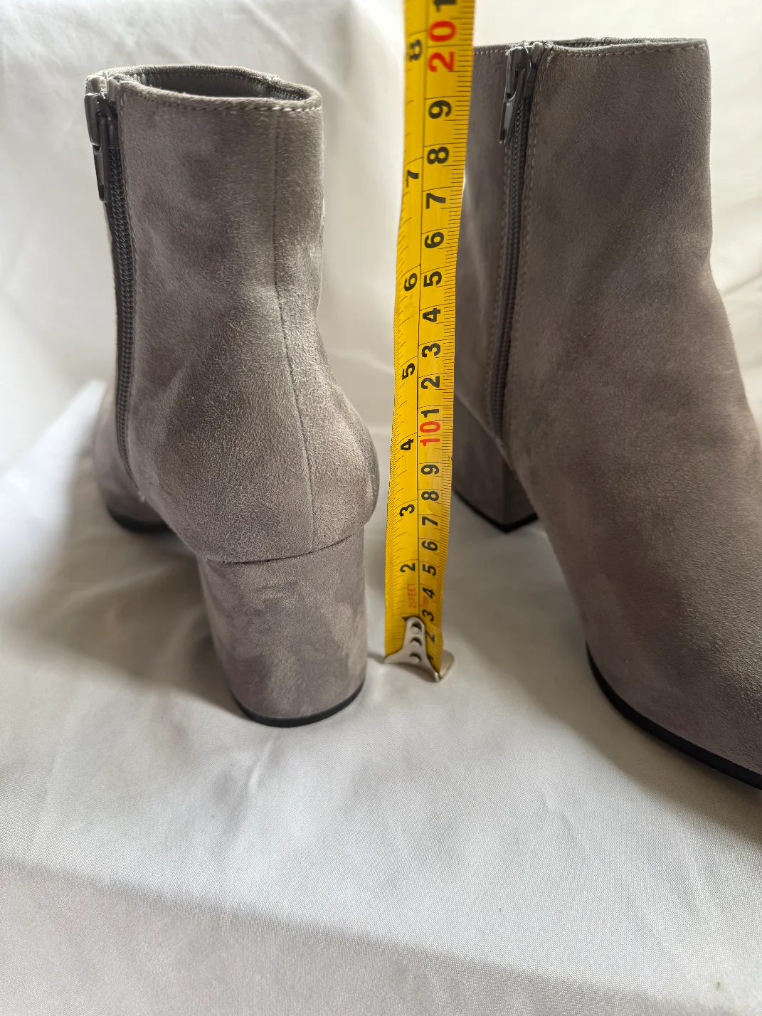 Aldo Grey Suede Ankle Boots, Size 8.5 image indicator(4)