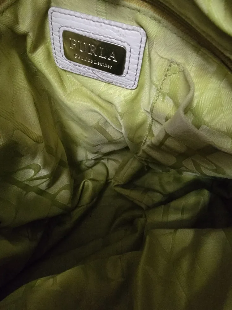 Furla Genuine Leather White Handbag image indicator(4)