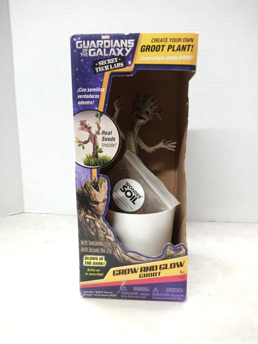 Marvel Guardians of the Galaxy Groot Flower Pot New Open Box E9 thumbnail