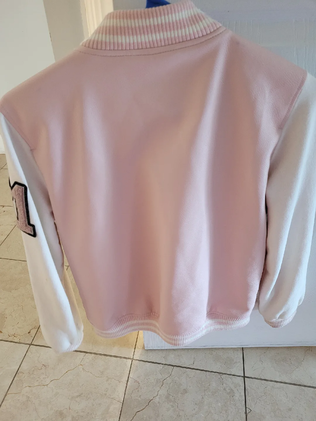 Guess Pink Varsity Jacket - Size 14 Girls image indicator(2)