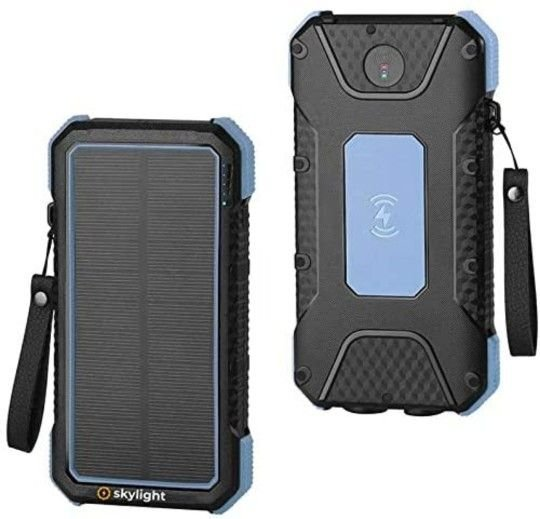 Wireless Solar Phone Charger 20,000mAh, Fast Charging Power Bank