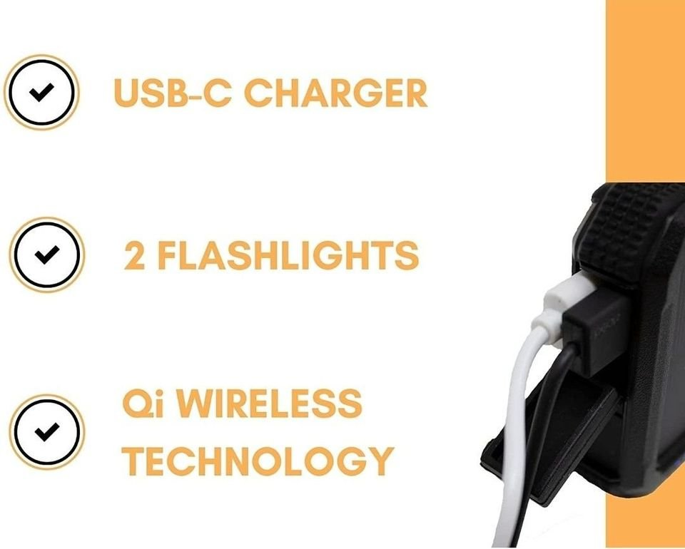 Wireless Solar Phone Charger 20,000mAh, Fast Charging Power Bank - photo 2