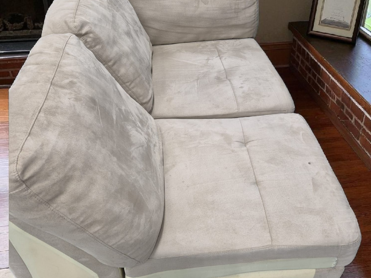 Beige Sectional Sofa Piece - photo 2