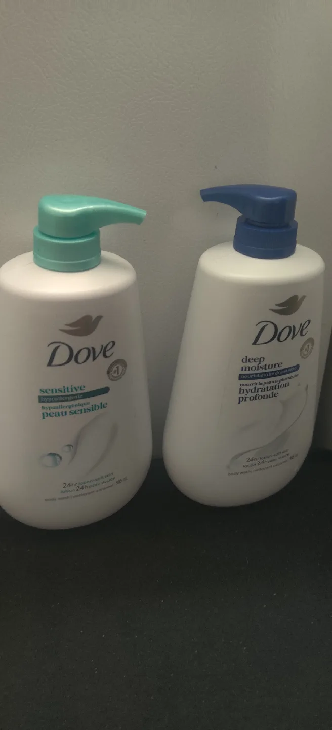 Dove Sensitive & Deep Moisture Body Wash 905mLx2 thumbnail