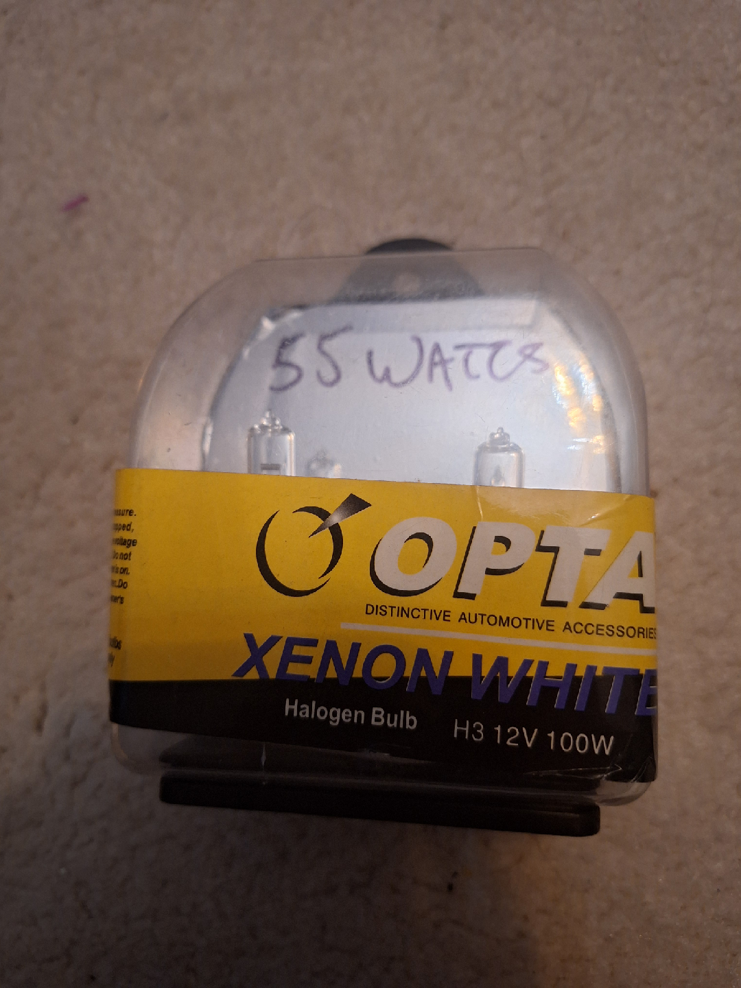 NEW Opta Xenon White H3 Halogen Bulbs
