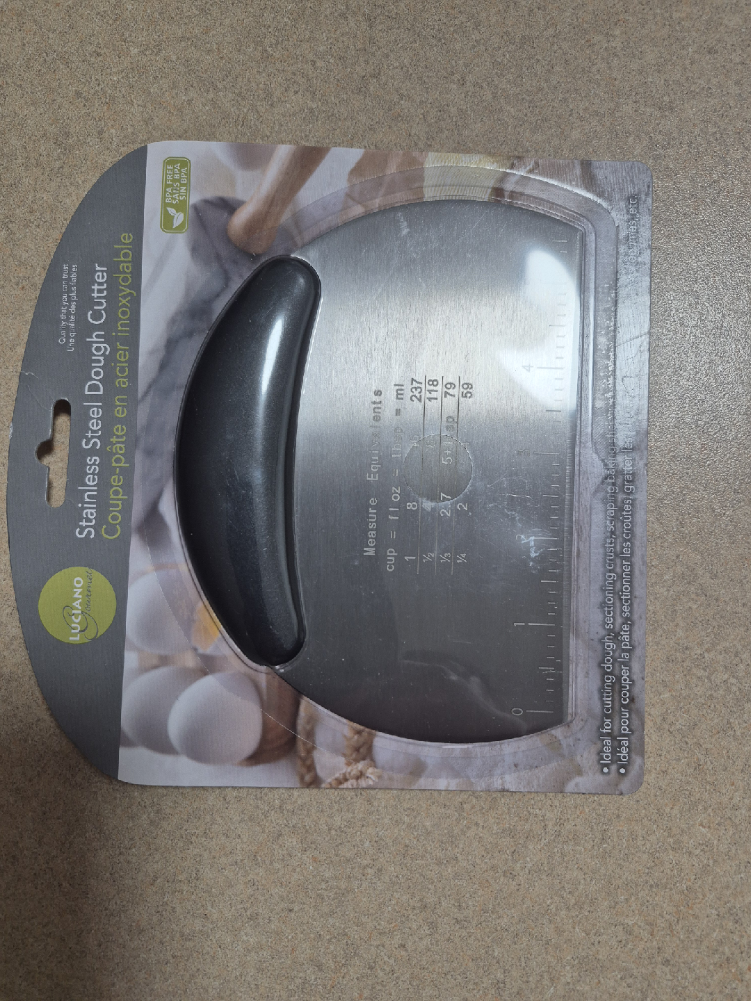 Luciano Gourmet Stainless Steel Dough Cutter