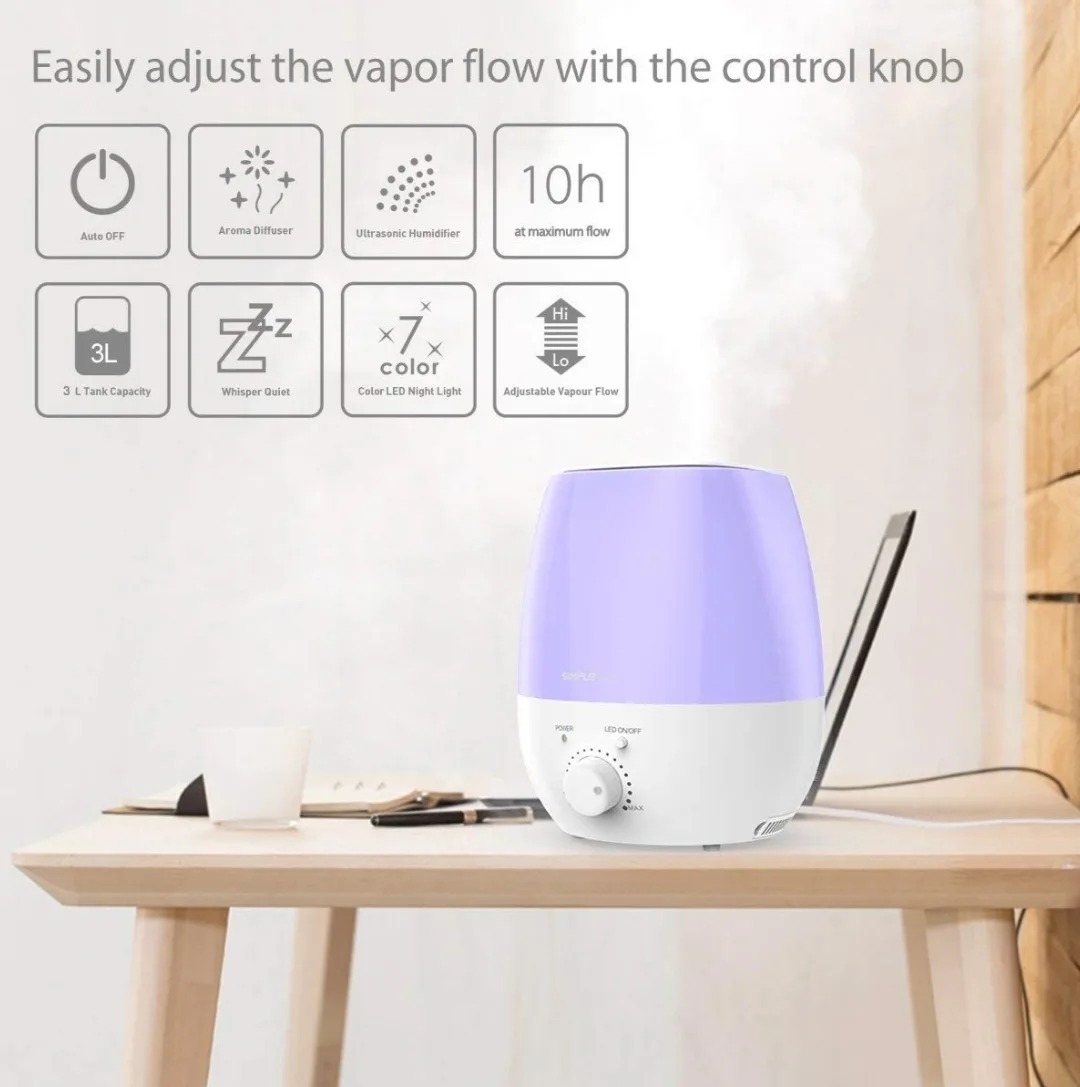EUC SimpleTaste Ultrasonic Humidifier Aroma Diffuser image indicator(4)