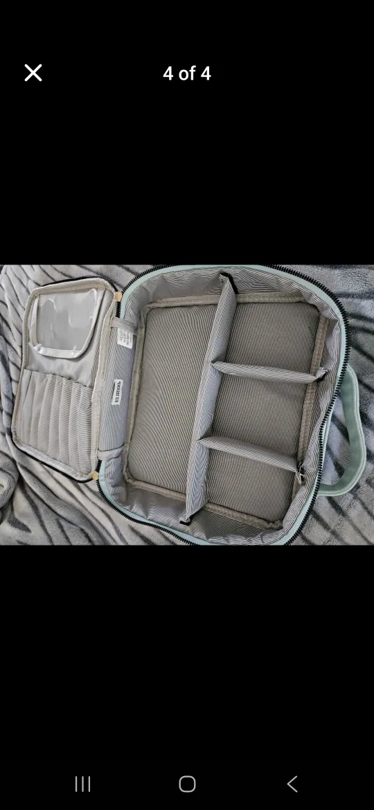 Mint Green Makeup Travel Case - New image indicator(2)