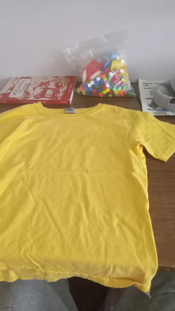 Gildan Yellow Youth Size S T-Shirt image indicator(3)