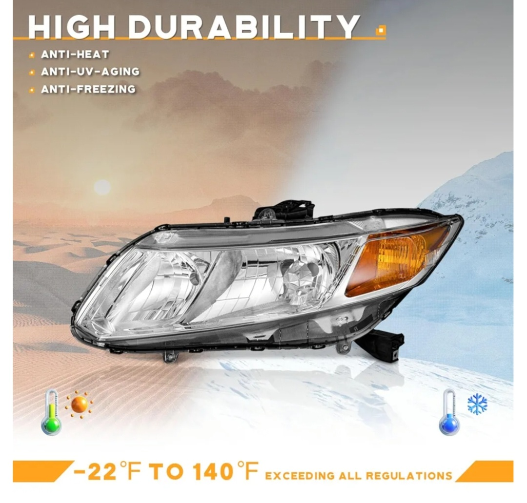 WEELMOTO Honda Civic 2012-2015 Headlights - photo 5