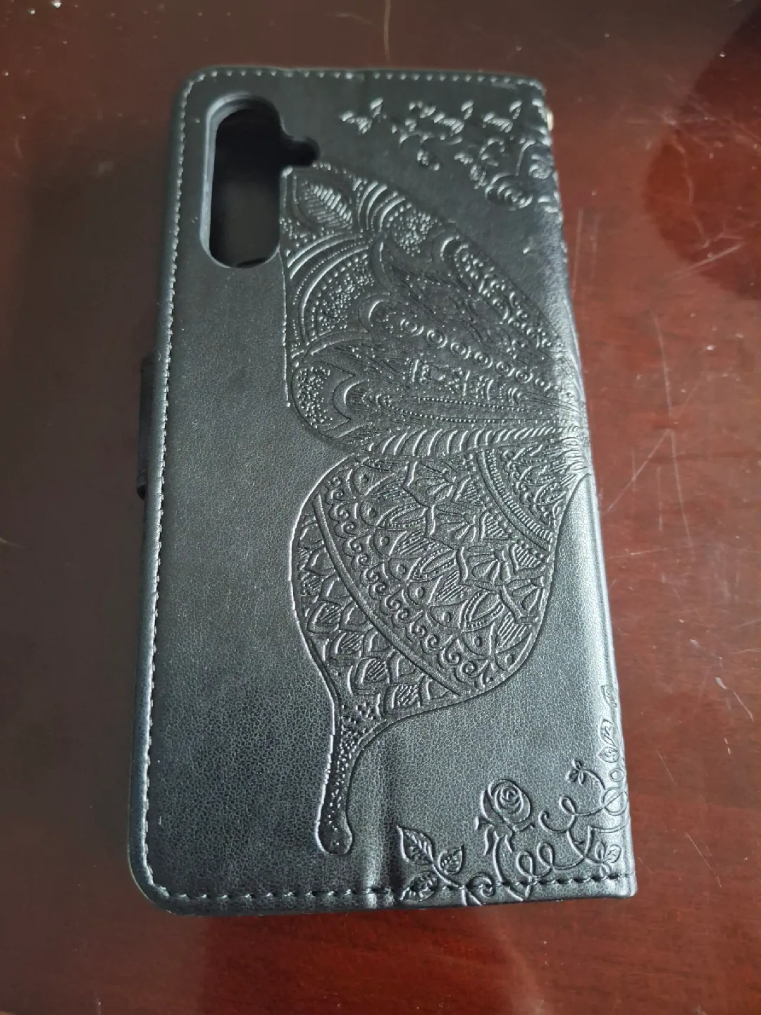 Black Butterfly Wallet Phone Case image indicator(2)