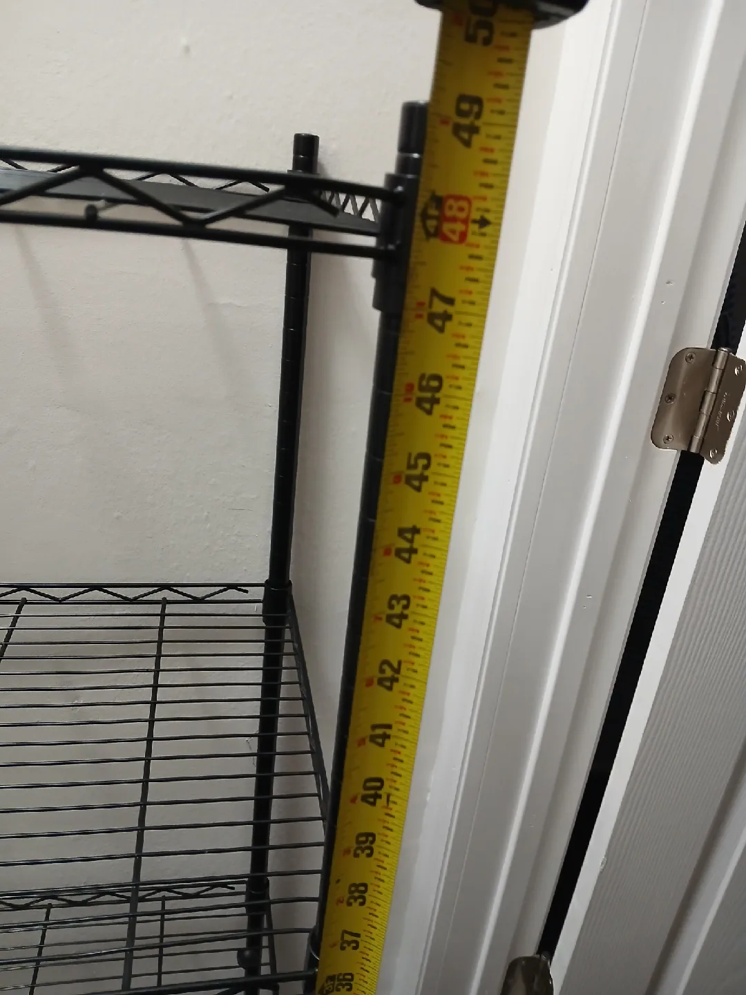 Black Metal Rolling Shelf - 50" Height image indicator(3)