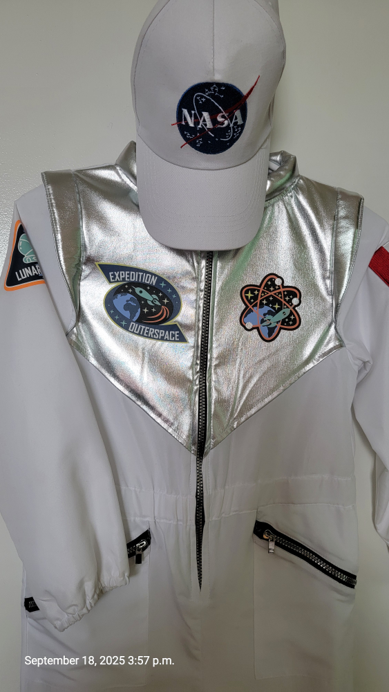 NASA Astronaut Costume with Hat size 8-9 - photo 2