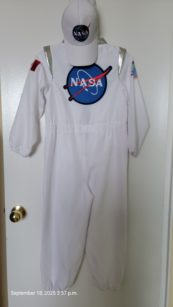 NASA Astronaut Costume with Hat size 8-9 - photo 3