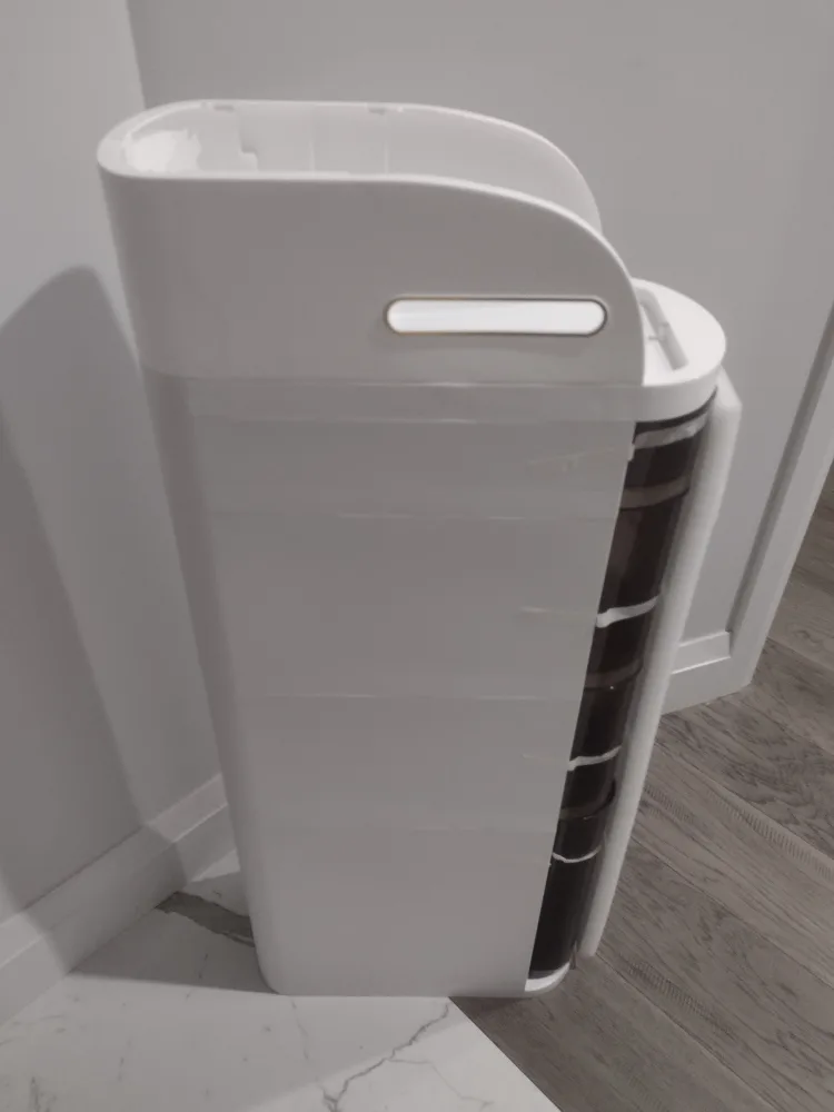 White Plastic Storage Tower with Drawers image indicator(2)