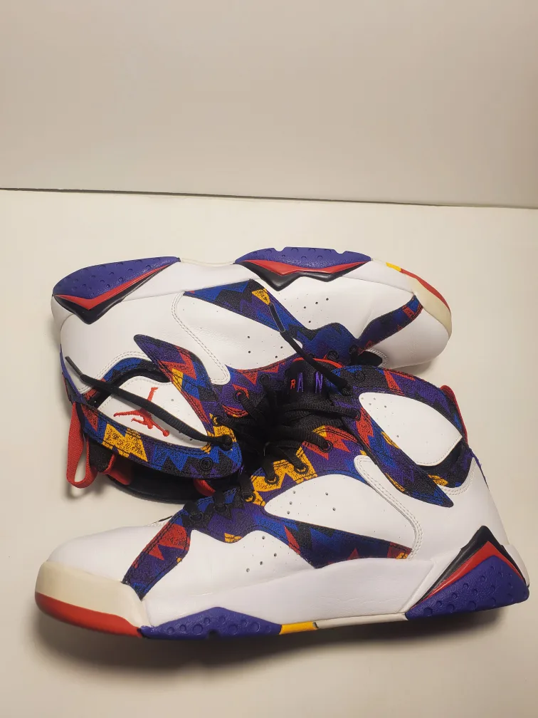 Men’s Jordan 7 Retro Nothing But Net W/Box 304775-142 Size 9.5 image indicator(6)