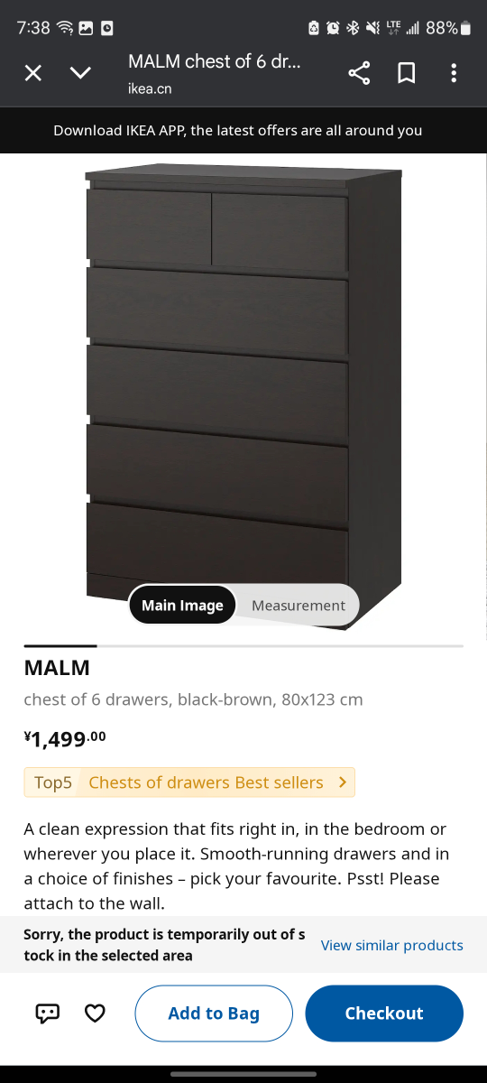 MALM 6-drawer dresser - photo 5