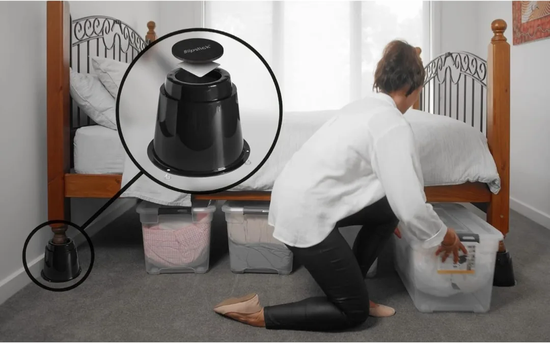 Slipstick 5" Bed Risers/Furniture Raisers - Set of 4 image indicator(2)