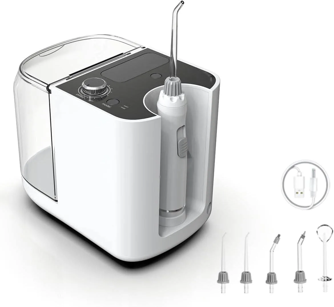 New~Water Flosser, 900ML Lrg Capacity,W/ UV Sanitizer Light thumbnail