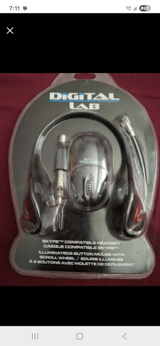 Digital Lab by Cosmo Skype Compatible Headset & Mouse