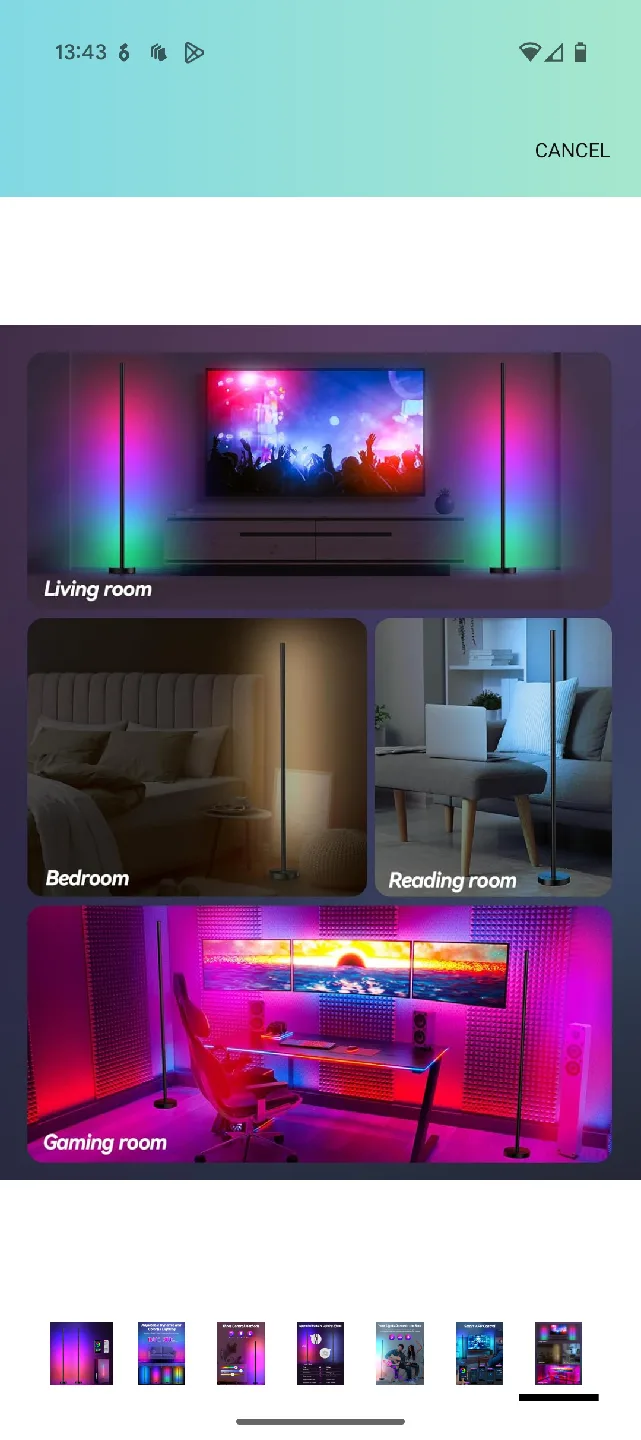 Adjustable Dynamic Colorful Lighting Floor Lamp - New in Box! 🥕 image indicator(3)