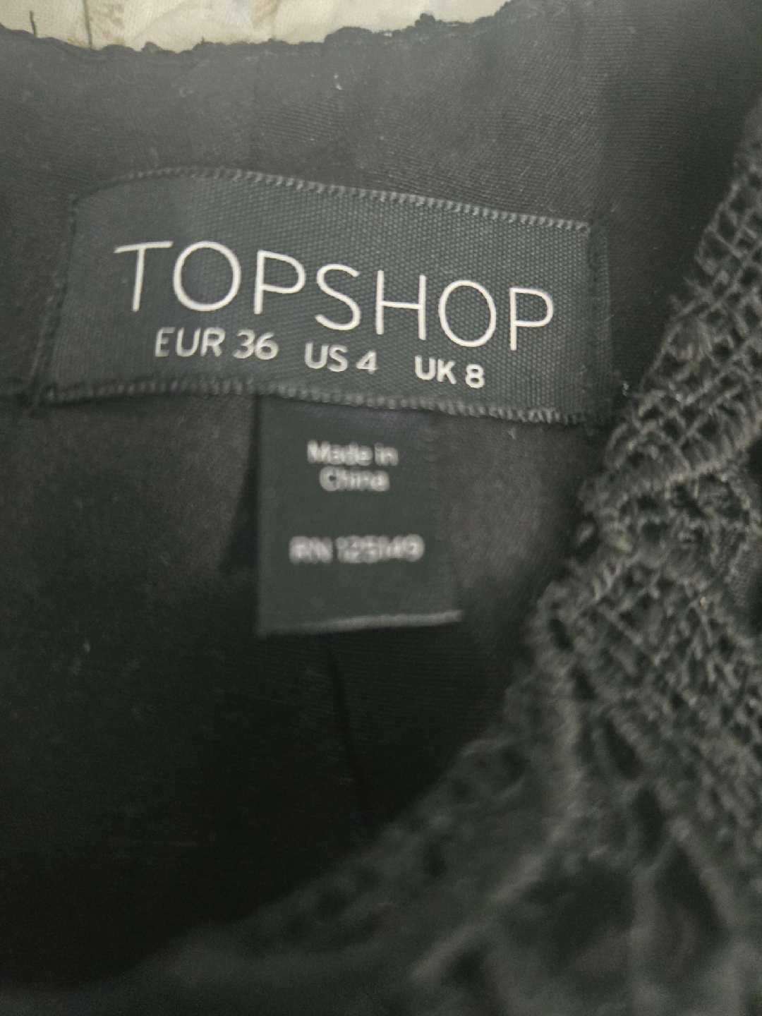 Topshop Black & White Lace Dress - Size US 4 - photo 2