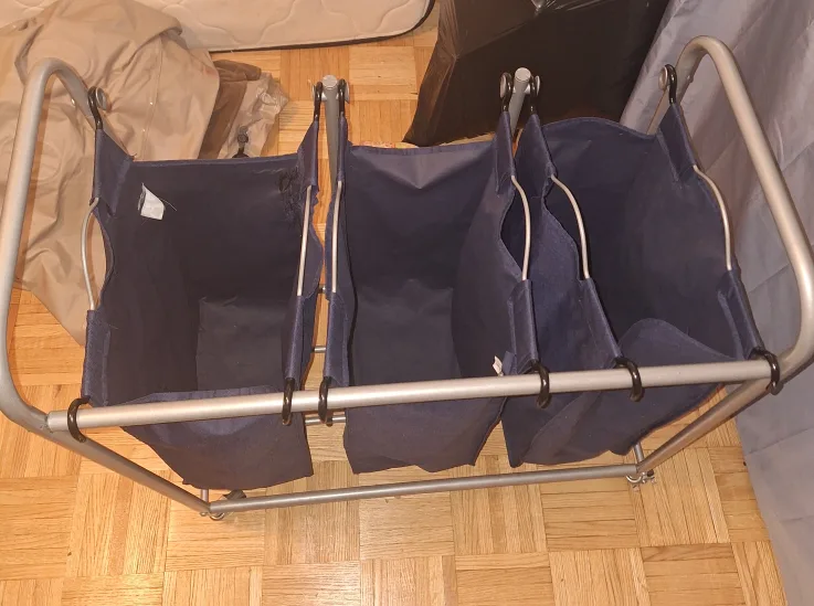 Free Triple Laundry Sorter - Blue thumbnail