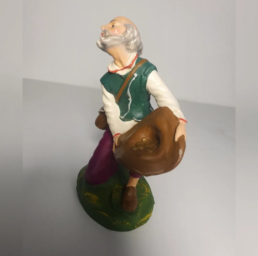 Vintage Antique Vintage Paper Mache 6” H Nativity Figure image indicator(3)