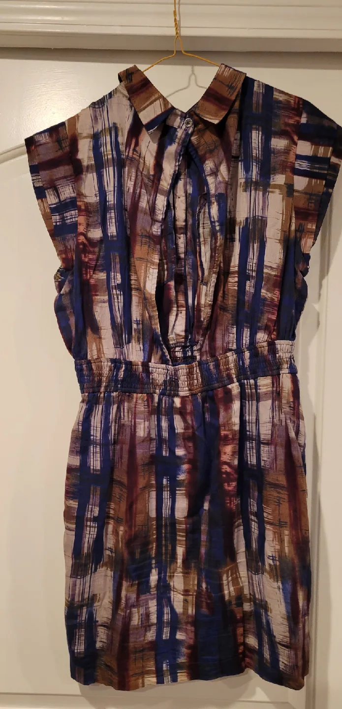 Abstract Print Sleeveless Dress by Akira image indicator(6)