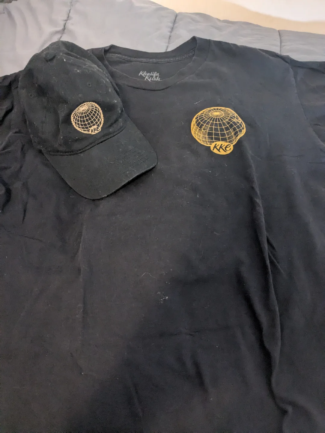 KKE Black T-Shirt and Hat Set WIZ KHALIFA image indicator(4)