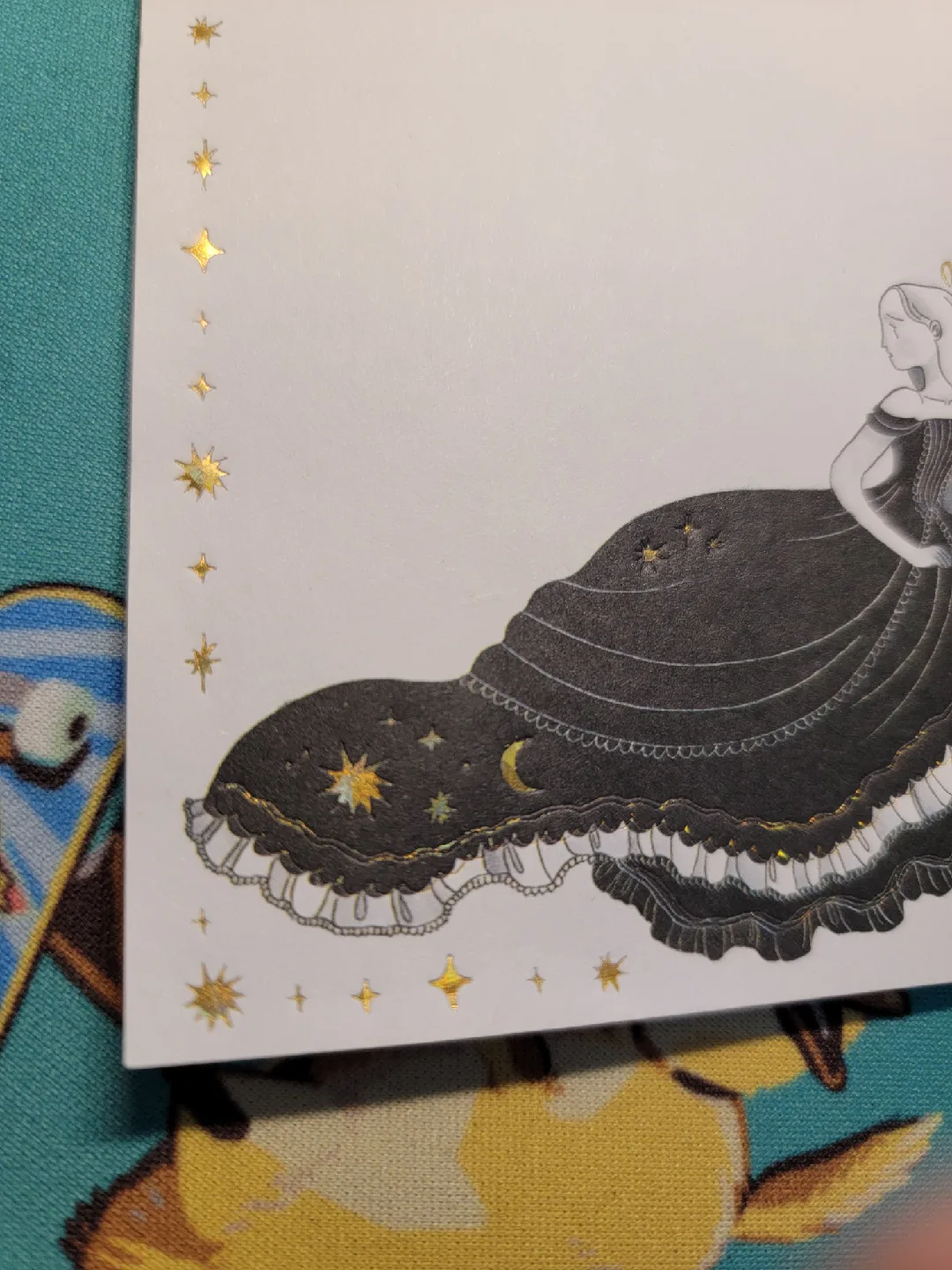 🥕 Peony Illustrations memo pad with golden iridescent shine image indicator(4)