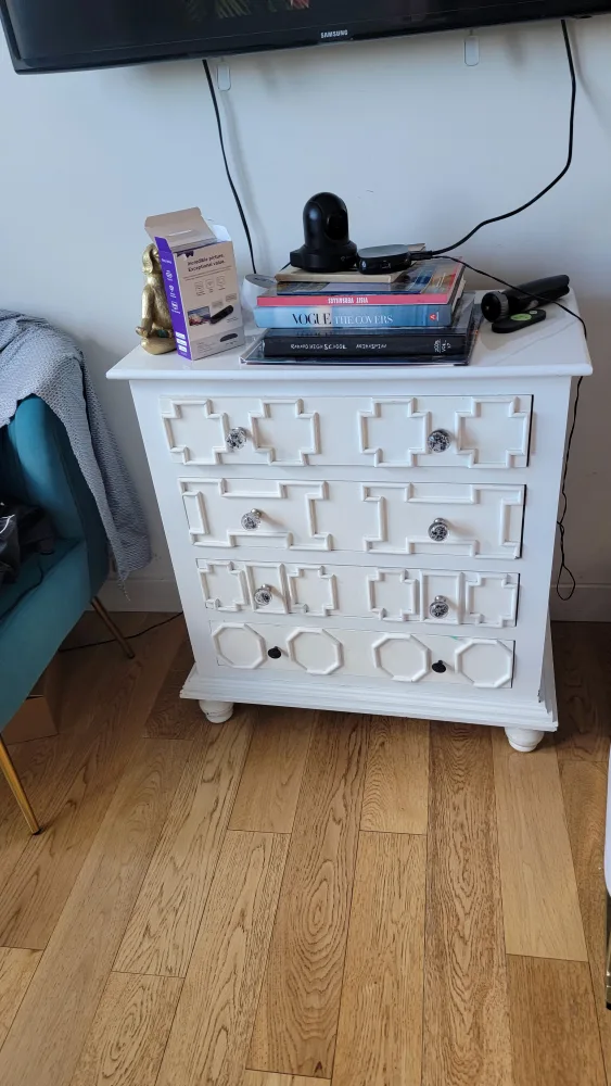 White 4-Drawer Dresser image indicator(4)