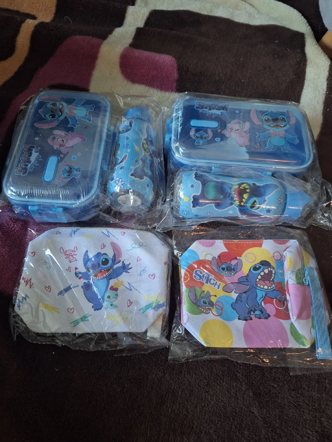 NEW Stitch Lunchbox, Water Bottle, Pouch & Mini Backpack Set thumbnail