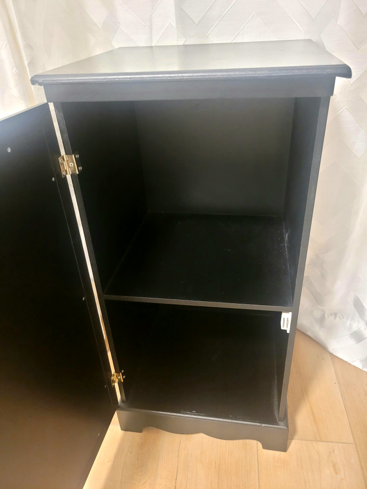 Black Mirrored Accent Cabinet - photo 2