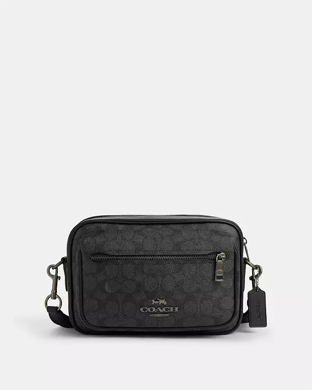 Coach Men's Charter Crossbody 24 in Signature Canvas